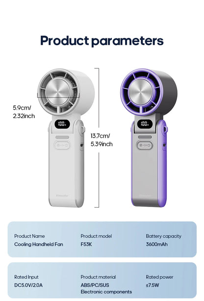 2025 TurboCool Fan - Portable Handheld Cooling Fan [FOLDABLE].