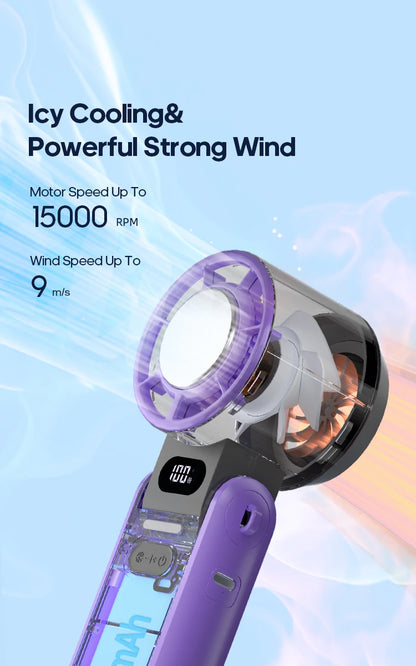 2025 TurboCool Fan - Portable Handheld Cooling Fan [FOLDABLE].