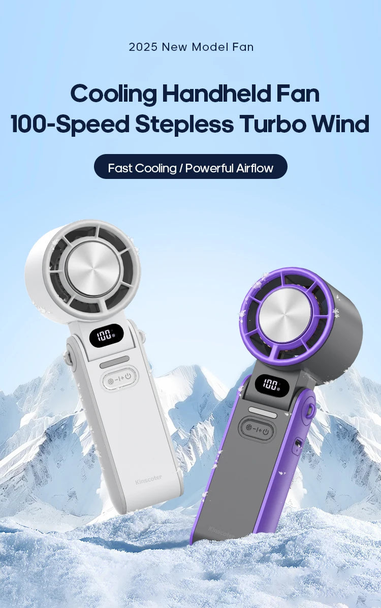 2025 TurboCool Fan - Portable Handheld Cooling Fan [FOLDABLE].