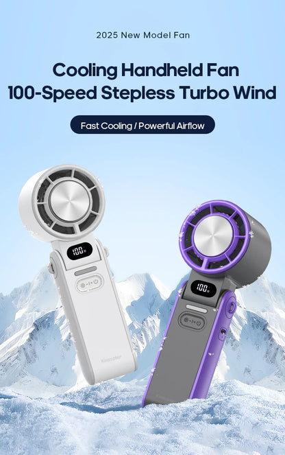 2025 TurboCool Fan - Portable Handheld Cooling Fan [FOLDABLE].